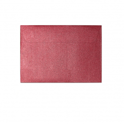 Dekoratyvinis vokas PEARL B7 (88x125mm), raudonos spalvos, 10 vnt.