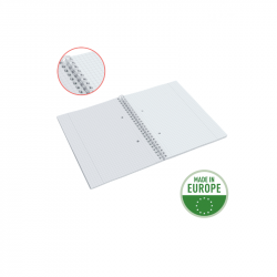 Spiral notebook A4, 80 sheets, ESSELTE COLOUR BREEZE, squared, green