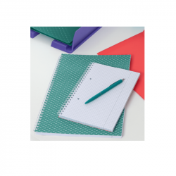 Spiral notebook A4, 80 sheets, ESSELTE COLOUR BREEZE, squared, green