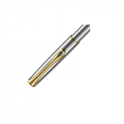 Ballpoint pen DIPLOMAT TRAVELLER, glossy silver body with gold detailsdetalėmis