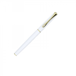 Fountain pen DIPLOMAT TRAVELLER M, white color body, gold-colored details