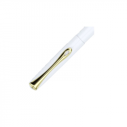 en DIPLOMAT TRAVELLER, glossy white color body, gold-colored details