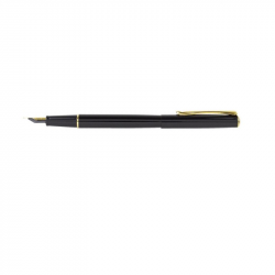 Fountain pen DIPLOMAT TRAVELLER M, black color body, gold-colored details