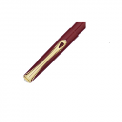 Pen DIPLOMAT TRAVELLER, glossy burgundy color body, gold-colored details