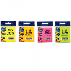Sticky notes 76x76mm 80 sheets 4 NEON CENTRUM