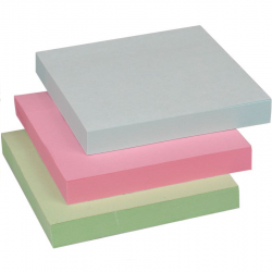 Sticky notes 76x76mm 100 sheets, 3 colors CENTRUM