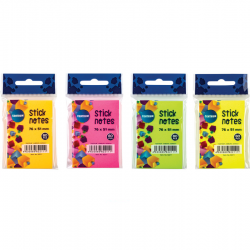 Sticky notes 76x51mm 80l NEON color Mix CENTRUM pcs.48
