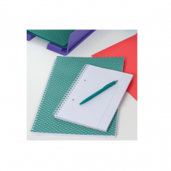 Spiral notebook A5, 80 sheets, ESSELTE COLOUR BREEZE, squared, red