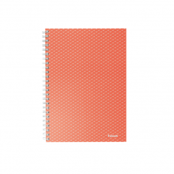 Spiral notebook A5, 80 sheets, ESSELTE COLOUR BREEZE, squared, red