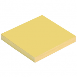 Sticky notes TARTAN 76x76mm yellow
