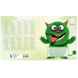 Notebook TALSU for class 1, 12 sheets, 80g checkered