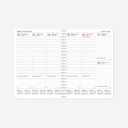 Notebook calendar FUTURA VIP SPIREX 2023, A4, black