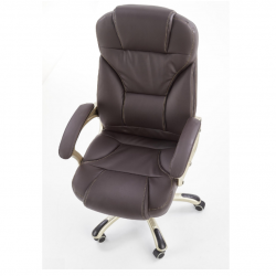 Chair DESMOND eco leather, brown color