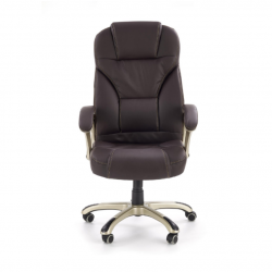 Chair DESMOND eco leather, brown color