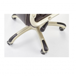 Chair DESMOND eco leather, brown color