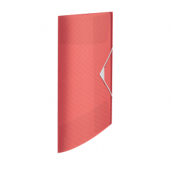 Document folder with 3 flaps ESSELTE COLOUR ICE, red color