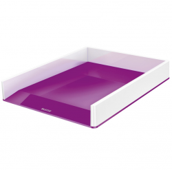 Lentynėlė dokumentams LEITZ WOW balta su violetine detale