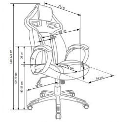 Chair HONOR red/black color