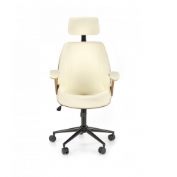 Chair IGNAZIO eco leather, cream color
