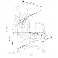 Chair KING eco leather, black color