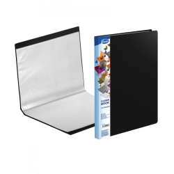 Presentation book A4 with 20 pockets FOROFIS, black