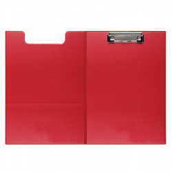 Clipboard folder A4 with clip FOROFIS, red