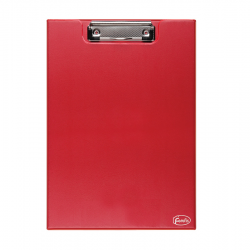 Clipboard folder A4 with clip FOROFIS, red