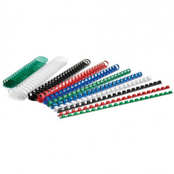 Plastic binding combs 12mm, red, Forpus, pack of 100