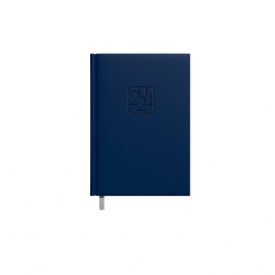 Darbo knyga - kalendorius JUNIOR CLASSIC 2024m., 120x155mm., t. mėlynos sp.