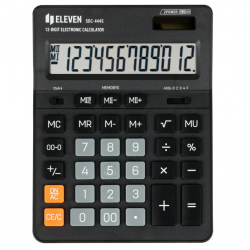 Desktop calculator ELEVEN SDC-444SE, black color