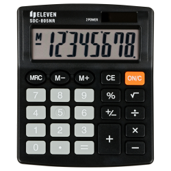 Desktop calculator ELEVEN SDC-805NR, black color