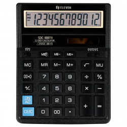 Desktop calculator ELEVEN SDC-888TIIE, black