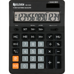 Desktop calculator ELEVEN SDC-554SE, black color