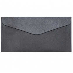 Decorative envelope DL PEARL, black color, pack of 10