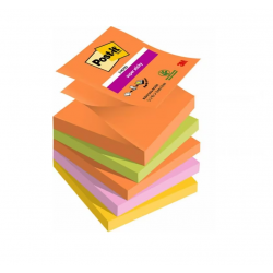 Sticky notes 3M POST-IT BOOST Z-NOTE 76x76mm, bright colors, pack of 5nt.