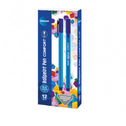 Ballpoint pen COMFORT CENTRUM 0.7mm blue, pack of 12
