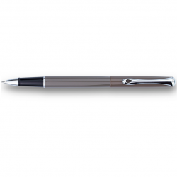 en DIPLOMAT TRAVELLER, glossy gray color body, silver-colored details, M