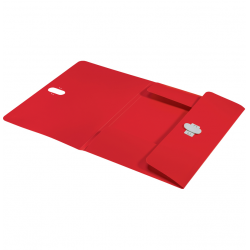 Document folder with 3 Flaps LEITZ RECYCLE, red