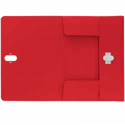 Document folder with 3 Flaps LEITZ RECYCLE, red