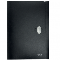 Folder for documents with 3 flaps LEITZ RECYCLE, black color