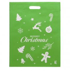 Christmas gift bag XEPPY 340×440 mm, green, COOL