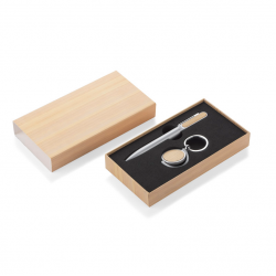 Gift set SELO ballpoint pen and keychain, in a box