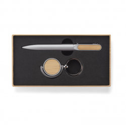 Gift set SELO ballpoint pen and keychain, in a box