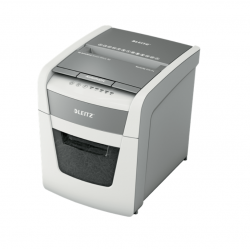 Automatic document shredder LEITZ IQ SMALL OFFICE 50 P4 with waste bin
