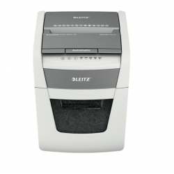 Automatic document shredder LEITZ IQ SMALL OFFICE 50 P4 with waste bin