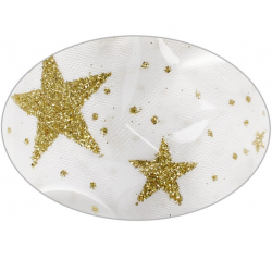 Christmas gift ribbon 4cm x 2m, white color