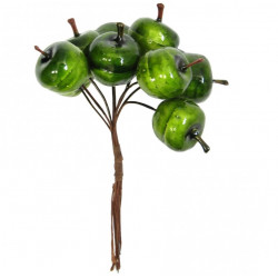 Christmas decoration apples, green color