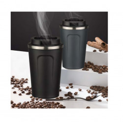 Thermal mug NORDIC, 350ml, black color