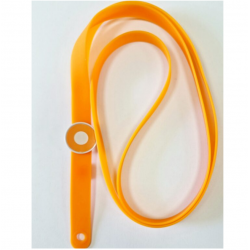 Silicone strap for ID card 12x900mm PIRUET orange