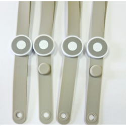 Silicone strap for ID card 12x900mm PIRUET gray